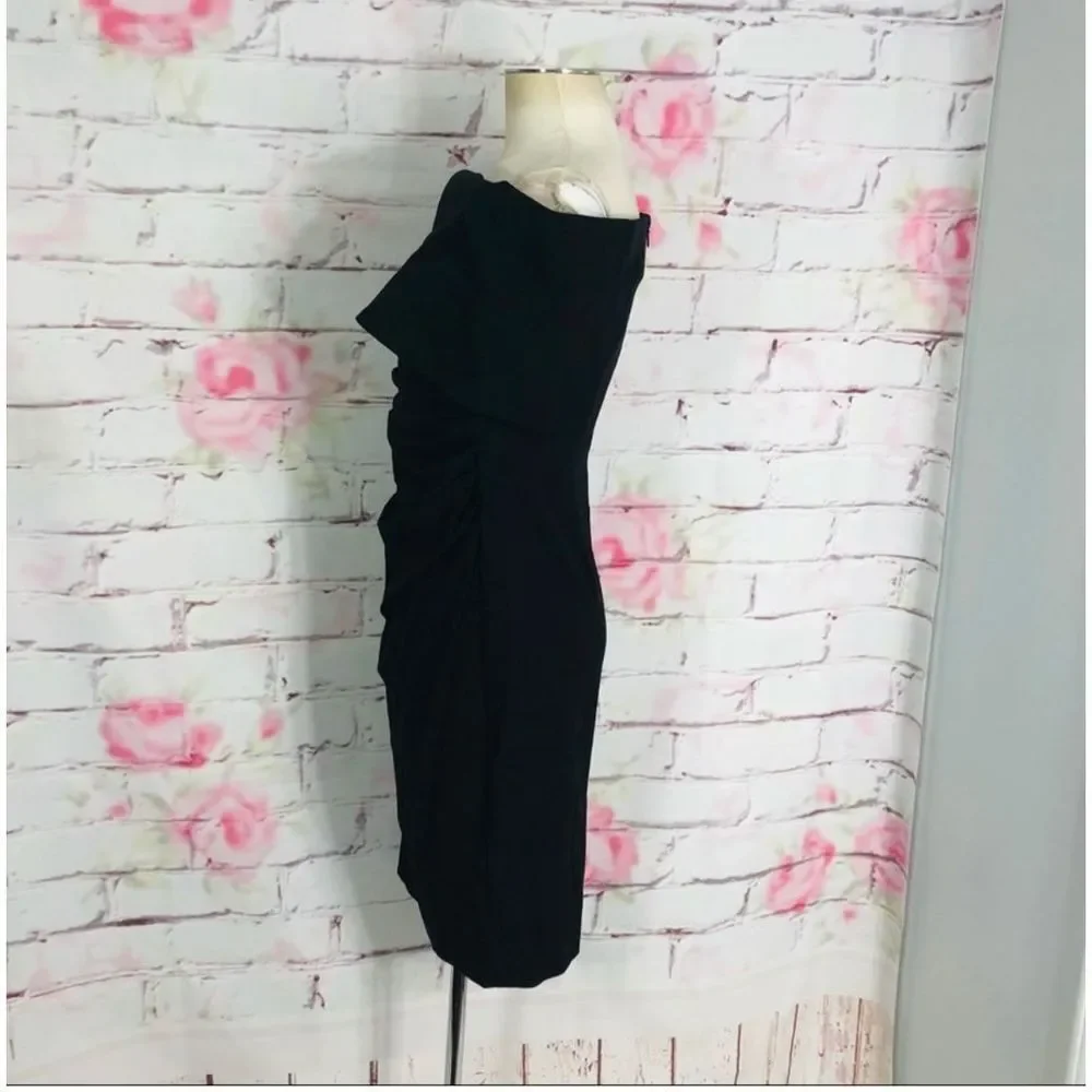 Vince camuto NWOT black off the shoulder cocktail party dress size 2 - Picture 9 of 14